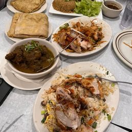 Duck curry with dal roti, oxtail with pea and rice, House Special Fried Rice, House Special Lo Mein Duck curry with dal roti, oxtail with pea and rice, House Special Fried Rice, House Special Lo Mein