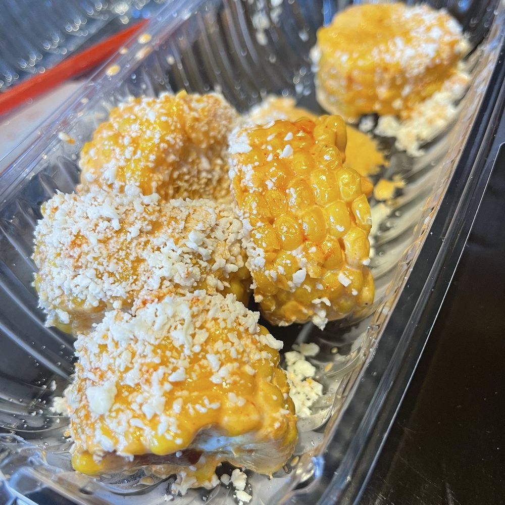 Paleteria Nuevo Leon - Elotes Corn with crema Fresca, a Mexican Snack - Desserts Near Me - Richardson, Texas