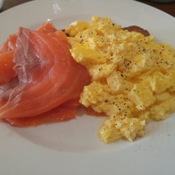 Big Verns Diner - Scrambled eggs, salmon, and toast