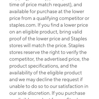 Staples - Staples price match guarantee policy - Printing Services Near Me - Norco, California