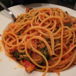 Pasta with goat cheese. Perfectly cooked and well worth waiting in traffic after leaving Belmont Pasta with goat cheese. Perfectly cooked and well worth waiting in traffic after leaving Belmont