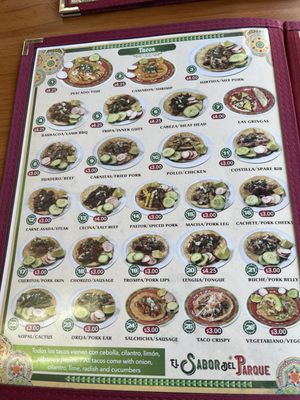 Menu photo 7 Taqueria el Sabor del Parque Baltimore, MD