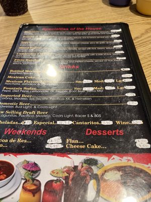 Menu photo 2 El Brinquito Restaurant Santa Rosa, CA