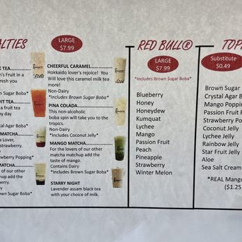 Dragon Tea - Menu - Bubble Tea Near Me - Tempe, Arizona Dragon Tea - Menu - Bubble Tea Near Me - Tempe, Arizona