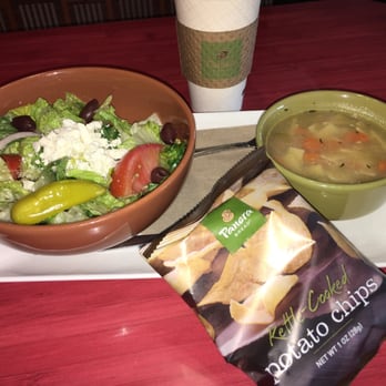 Panera Bread - You pick two - Greek salad and chicken noodle soup win chips. Also - the mango Ceylon tea is my absolute favorite here !!! - Sandwiches Near Me - Federal Way, Washington Panera Bread - You pick two - Greek salad and chicken noodle soup win chips. Also - the mango Ceylon tea is my absolute favorite here !!! - Sandwiches Near Me - Federal Way, Washington