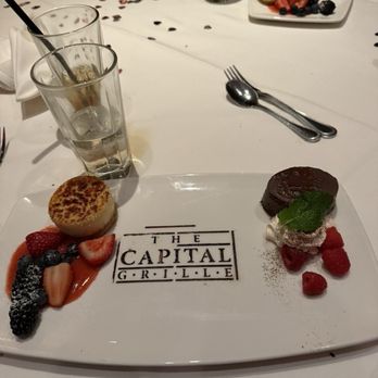 The Capital Grille - Complementary dessert - Steakhouses Near Me - Newtown, Pennsylvania