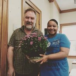 The CPR-AED Coach - My student brought me flowers to class. I love what I do!!
