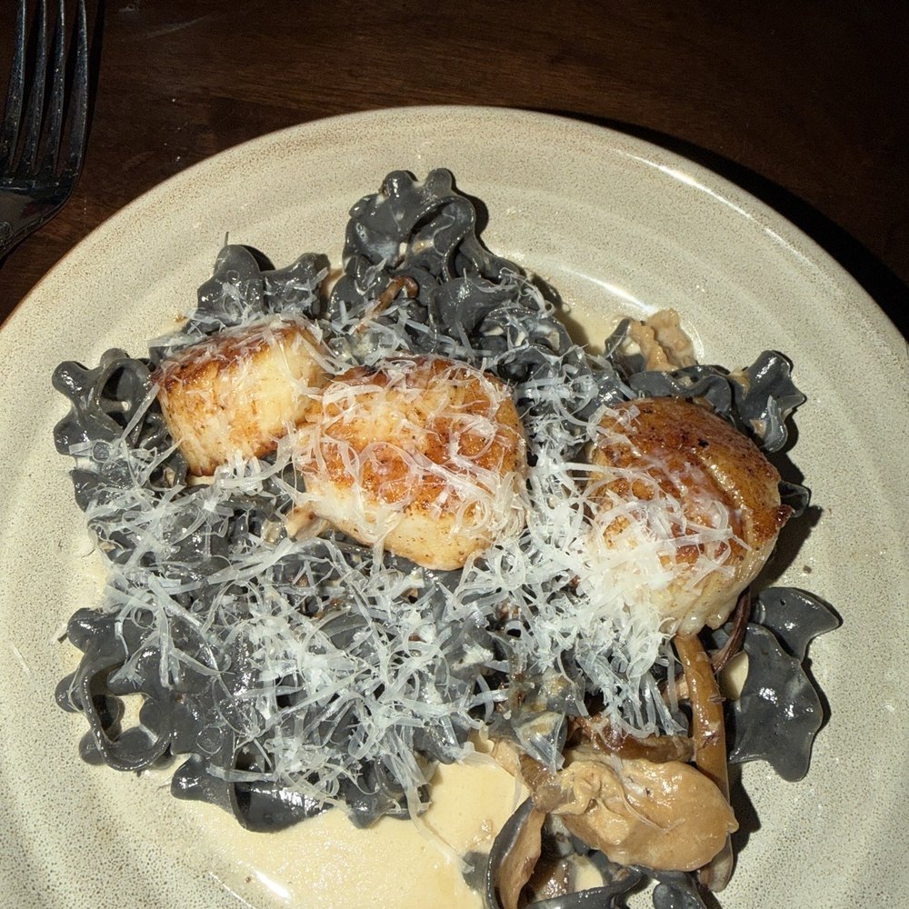 Jack Rose - Squid ink pasta with scallops - Cajun/Creole Near Me - New Orleans, Louisiana Jack Rose - Squid ink pasta with scallops - Cajun/Creole Near Me - New Orleans, Louisiana