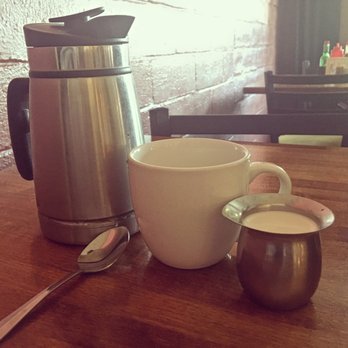 Cafe Coda - Small French press of decaf. Perfect for two or one if you really love coffee. - Music Venues Near Me - Chico, California Cafe Coda - Small French press of decaf. Perfect for two or one if you really love coffee. - Music Venues Near Me - Chico, California