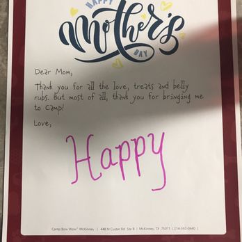Camp Bow Wow - Happy made a Mother's Day present! - Pet Groomers Near Me - Mckinney, Texas