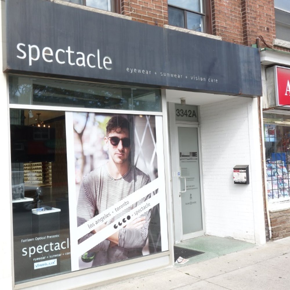 Spectacle - Faded exterior of Spectacle at 3342 Yonge St. (Lawrence Park) - Eyewear & Opticians Near Me - Toronto, Ontario Spectacle - Faded exterior of Spectacle at 3342 Yonge St. (Lawrence Park) - Eyewear & Opticians Near Me - Toronto, Ontario