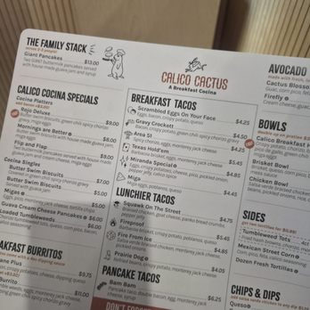 Calico Cactus - Menu - Breakfast & Brunch Near Me - Jacksonville, Florida Calico Cactus - Menu - Breakfast & Brunch Near Me - Jacksonville, Florida