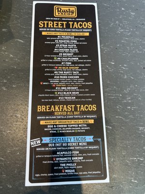 Menu photo 1 Rusty Taco Midlothian, VA Menu photo 1 Rusty Taco Midlothian, VA