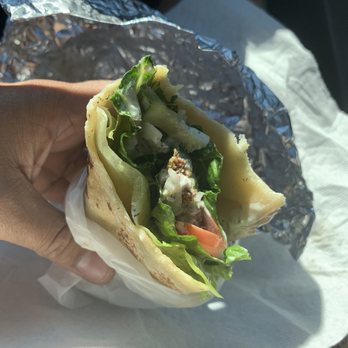 The Greek Connextion - Falafel with Tzatziki sauce Tomato, lettuce and white onion - Greek Near Me - Bremerton, Washington The Greek Connextion - Falafel with Tzatziki sauce Tomato, lettuce and white onion - Greek Near Me - Bremerton, Washington