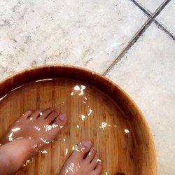 Polish Nail Spa - Very relaxing, the place was very clean! The water was infused with essential oils which smelled great and it was aesthetically pleasing.