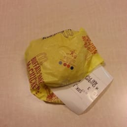 I think a toddler may have wrapped my McChicken tonight... I think a toddler may have wrapped my McChicken tonight...