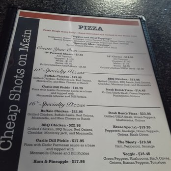 Cheap Shots On Main - Menu - Pizza Near Me - Raeford, North Carolina Cheap Shots On Main - Menu - Pizza Near Me - Raeford, North Carolina