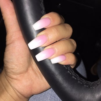 Diamond Nails & Spa - Pink and white ombré ! Done by ERIC ! - Nail Technicians Near Me - Fairfield, California