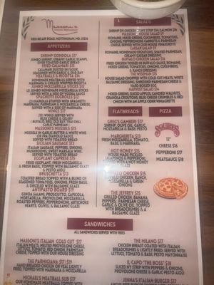 Menu photo 1 Massoni’s Italian Restaurant Nottingham, MD