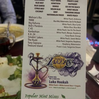 The Spot - The menu - Hookah Bars Near Me - Encino, California