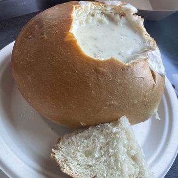 Char West - Clam chowder on sourdough bread - Fish & Chips Near Me - Santa Barbara, California