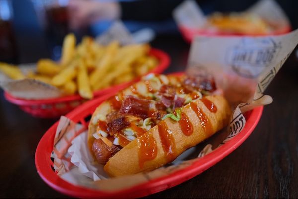 Dirt Dog Fast Food Restaurant Rainbow by null