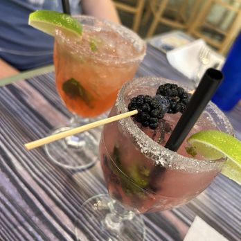 Jimmy Joe’s - Left: Watermelon Mint Drink Right: Blueberry Mint drink 10/10! I could have a drank a whole pitcher of that blueberry mint! - Seafood Near Me - Lake Jackson, Texas Jimmy Joe’s - Left: Watermelon Mint Drink Right: Blueberry Mint drink 10/10! I could have a drank a whole pitcher of that blueberry mint! - Seafood Near Me - Lake Jackson, Texas