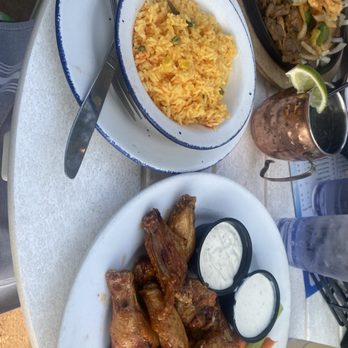 Bayside Cantina - Hot honey wings and Mexican rice - Mexican Near Me - Baltimore, Maryland