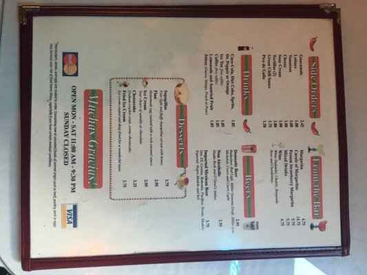Menu photo 7 La Pasadita Inn Denver, CO