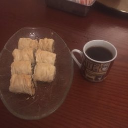 Homemade Baklava with Lebanese coffee Homemade Baklava with Lebanese coffee
