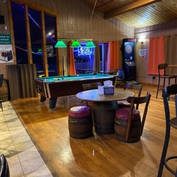 The Barrel House - Fun at the pool table.