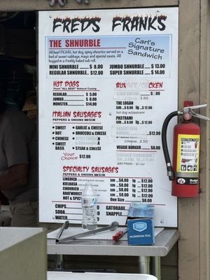 Menu photo 1 Fred's Franks Wakefield, MA