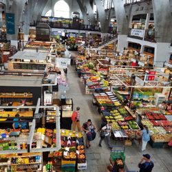 Cukiernia Irma - Main floor of Hala Targowa market. IRMA bakery not visible in photo, but is located along right-hand wall.