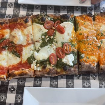 Charred Brick Oven - MVP pizza (Margherita, pesto, vodka) - Pizza Near Me - Seaford, New York Charred Brick Oven - MVP pizza (Margherita, pesto, vodka) - Pizza Near Me - Seaford, New York