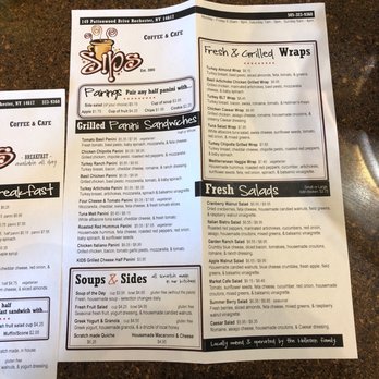 Sips Coffee & Cafe - Lunch menu - Coffee & Tea Near Me - Rochester, New York