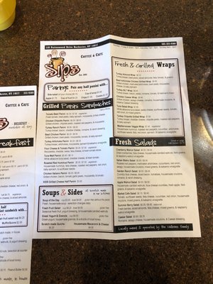 Menu photo 3 Sips Coffee & Cafe Rochester, NY