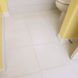 White bathroom tile