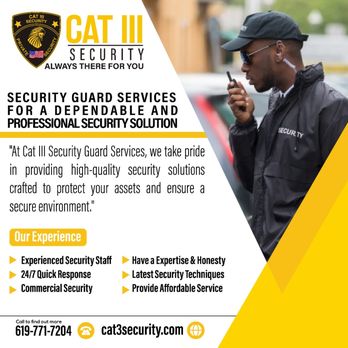 CAT III Security - Security Services Near Me - San Diego, California CAT III Security - Security Services Near Me - San Diego, California