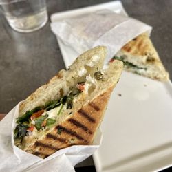 Aroma di Roma Centro - Goat Cheese & Peppers Panini / Fresh. Goat cheese wasn't too gamy as I thought it'd be. / $8.76 (including tax)