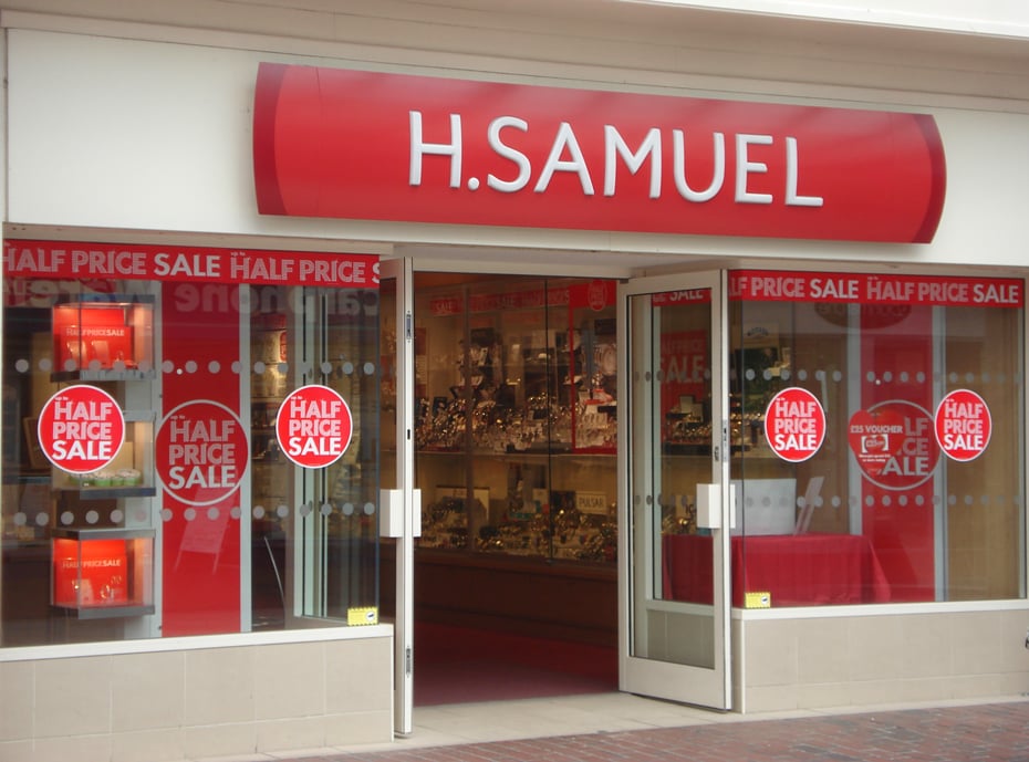 H SAMUEL JEWELLERS 14 Stepney Street, Llanelli, Carmarthenshire