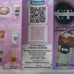 Connecticut Nutrition - Kept the address, available times open or closed. Great job and very impressed.