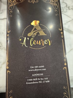 Menu photo 2 A’leurer Greensboro, NC