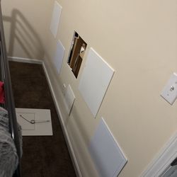 BHHS C. Dan Joyner, REALTORS - Dry wall repair after a plumbing fix that took 3 crews to figure out. My son doesn't like having holes in his bedroom walls.