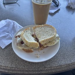 Extreme sandwich; cold brew