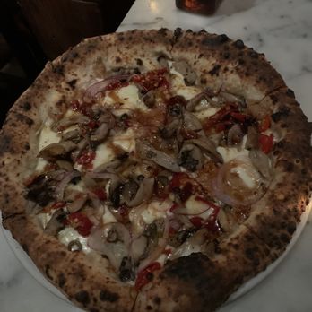 Lupo - Mushroom pizza with extra toppings . - Pizza Near Me - Seattle, Washington