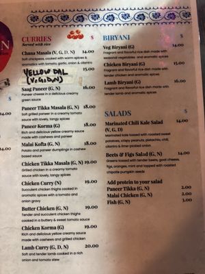 Menu photo 2 Rangeen Kitchen Laguna Niguel, CA
