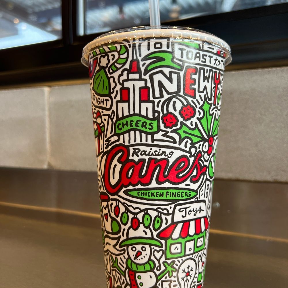 Raising Cane's Chicken Fingers - Christmas cups - Chicken Shop Near Me - Chester, Virginia