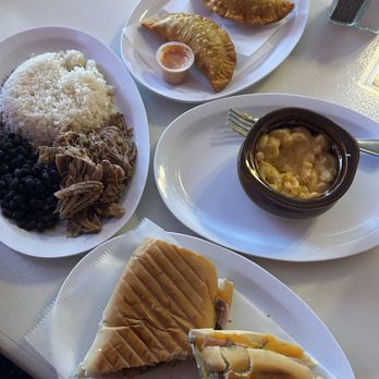 Vega’s Resturante - Pernil with white rice and beans, beef and cheese empanadas, side of mac and cheese and a cuban sandwich - Spanish Near Me - Torrington, Connecticut Vega’s Resturante - Pernil with white rice and beans, beef and cheese empanadas, side of mac and cheese and a cuban sandwich - Spanish Near Me - Torrington, Connecticut