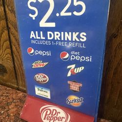 Dragon Restaurant - Drinks are a good price and come with 1 Refill