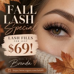 Lash - Limited time fall special fills with Brenda https://www.vagaro.com/lash49